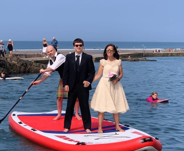 Commitment ceremony crowds say "I do" at Bude Sea Pool