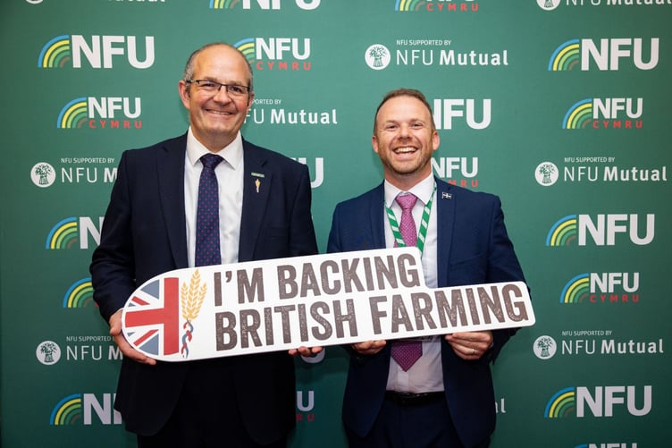 Ben Maguire MP and NFU President Tom Bradshaw
