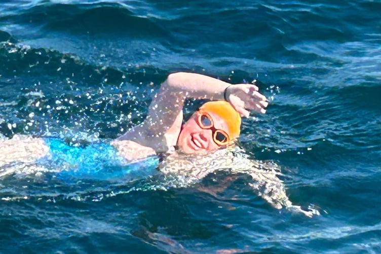 Lowenna North from Launceston swimming the English Channel