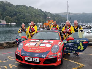 RNLI station receive flashy fundraising visit