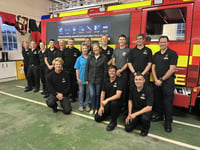 Bude fire station donate to worthy local cause