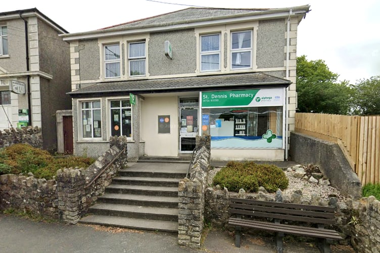 Banns Pharmacy owns five chemist shops in Cornwall, including this one at St Dennis. Picture: Google