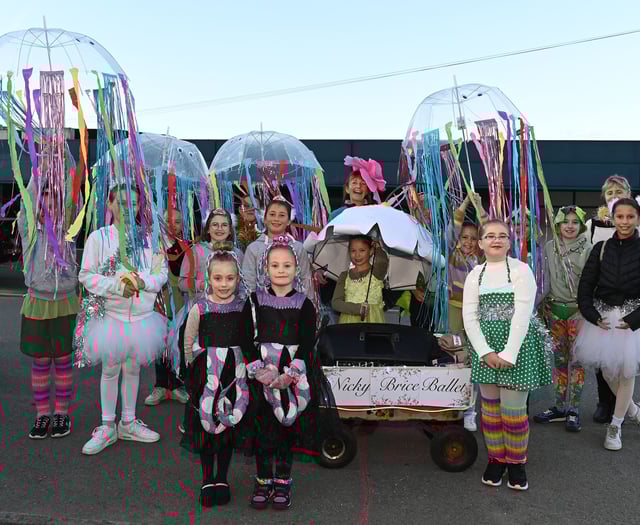 Launceston Carnival brings colour to the darkening evening