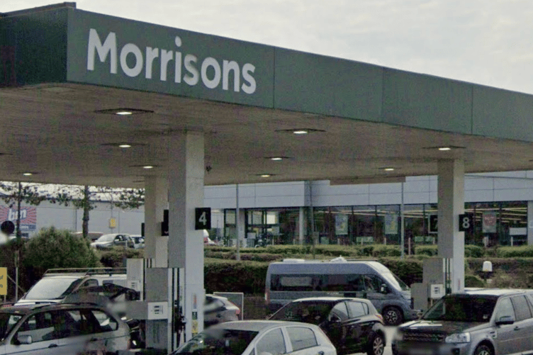 Morrisons fuel station on Stucley Road, Stratton