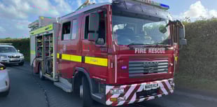 Fire crews attend leaking property during severe weather