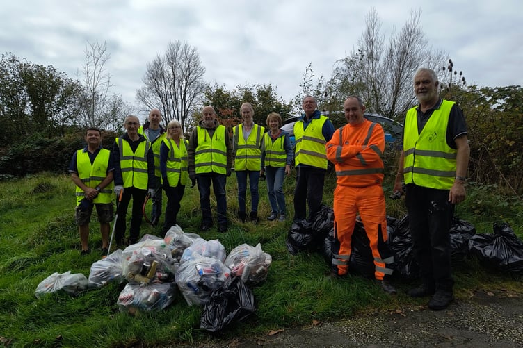 The Bodmin BlueTiTs with their latest haul of Scarletts Well Road (Picture: Gilly Arnold)