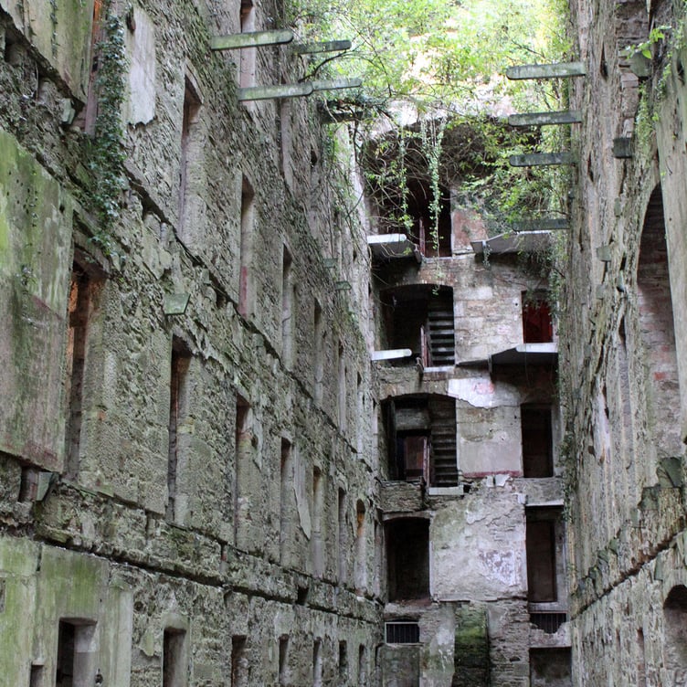 The ruins of Bodmin Jail's cells prior to restoration. (Picture: Martin Addison/Geograph)