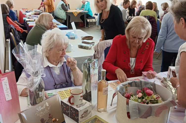 Members of the Inner Wheel Club of Bude held a coffee morning at the Parkhouse Centre in Bude