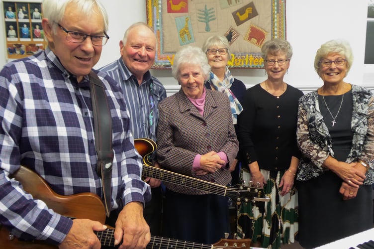 The Stowford Meadow Singers gave a performance at Holsworthy Methodist Church. The evening was chaired by Mrs Anne Rowe, who is pictured third from left