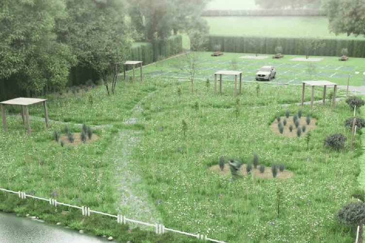 Visualisation of the proposed Bio Garden at the site (Picture: Cornwall Council)