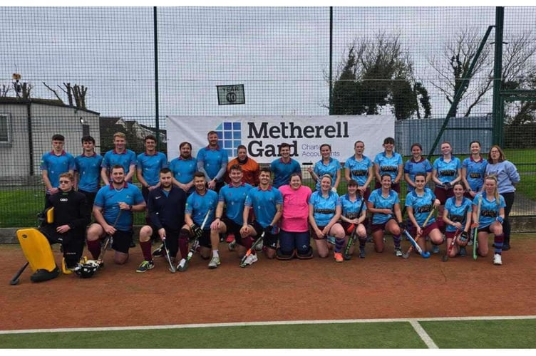 Bude's senior teams enjoyed their Saturday, both earning home victories at the Budehaven Sports Centre. The matches were sponsored by chartered accountants, Metherell Gard. Picture: Bude Hockey Club