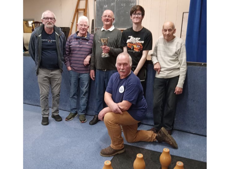 The Sandercock Trophy winners, Chilsworthy. Picture: Holsworthy and District Skittles League