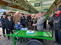 Rail enthusiasts celebrate third anniversary of Dartmoor Line