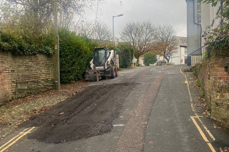 The road closure on Tower Street (Picture: Zoe Uglow/Tindle)