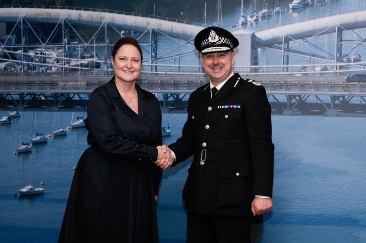 Police commissioner Alison Hernandez announced James Vaughan was the new interim chief of Devon & Cornwall Police with immediate effect