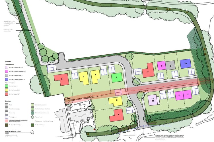 Plans for homes in Upton Cross