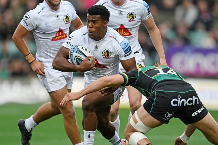 Exeter Chiefs winger Immanuel Feyi-Waboso will miss Sunday's Premiership clash with Gloucester at Sandy Park