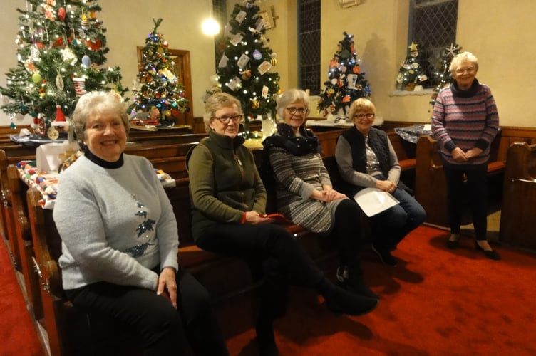 The Christmas tree festival in Bridgerule chapel was enjoyed by locals and visitors alike