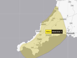Yellow weather warning for snow and ice issued for Thursday January 9