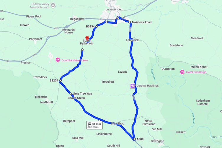 South Petherwin Road Closure