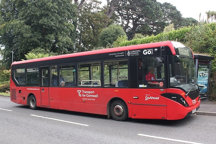 A Go Cornwall Bus. Picture: Geof Sheppard.