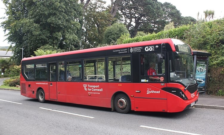 A Go Cornwall Bus. Picture: Geof Sheppard.