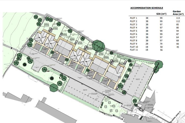 The proposed plans for the rear of the Bettle and Chisel (Picture: Cornwall Council)