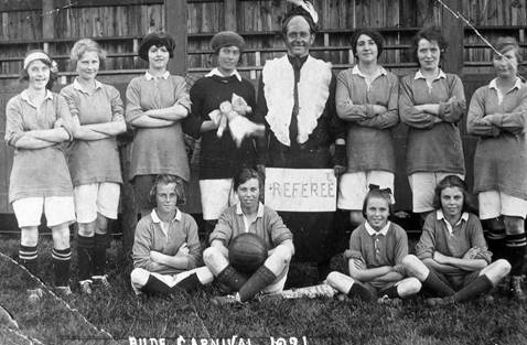 The Post is grateful to The Castle Heritage Centre, Bude, for supplying this picture of the women's football team in 1991. Can any of our readers name the team members or referee pictured? 