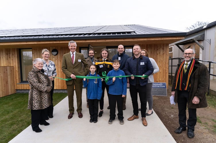 Students helped cut the ribbon along with trustees, committee members, Lord Lieutenant of Cornwall Colonel Sir Edward Bolitho and the MP for North Cornwall Ben Maguire. (Picture: Frankie Thomas)