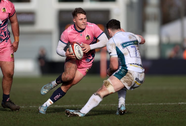 Exeter Chiefs fly-half Will Haydon-Wood in Premiership Rugby Cup action against Gloucester at Sandy Park