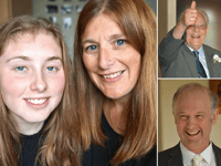 Mother and daughter hold charity skydive in memory of two special men