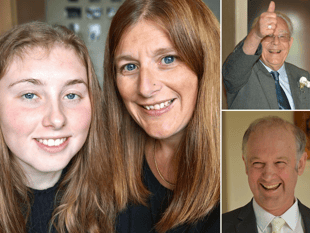 Mother and daughter hold charity skydive in memory of two special men