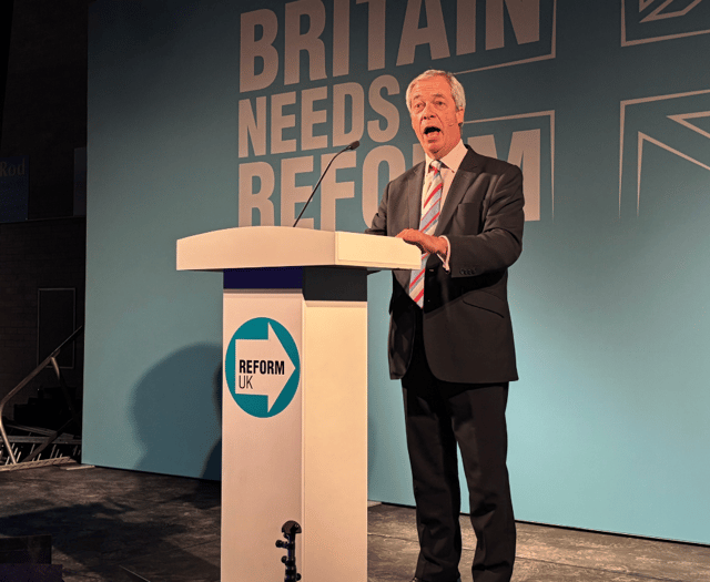 Nigel Farage addresses crowds in Cornwall at Reform UK conference 
