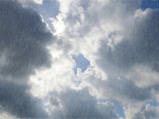 Expect patchy rain and cloud cover today and tomorrow