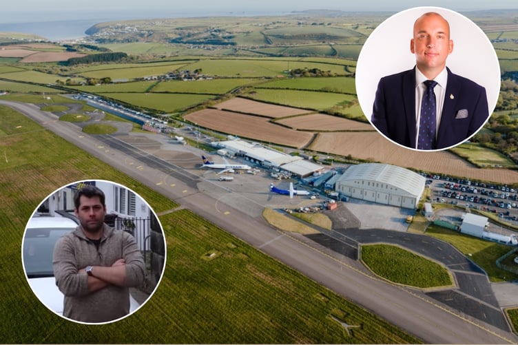 Leigh Frost Louis Gardner Newquay Airport