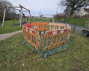 New play equipment nears arrival