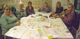 Cornish seamstresses craft quilt to raise funds for disability charity