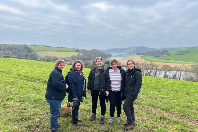 The group have been putting in the miles training before the big day and will follow a route through the Tamar Valley before heading to Derriford Hopsital. (Picture: Kay Barriball)