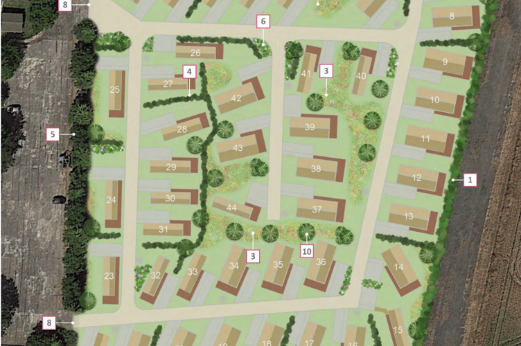 The proposed layout of the site in St Merryn (Picture: Cornwall Council)