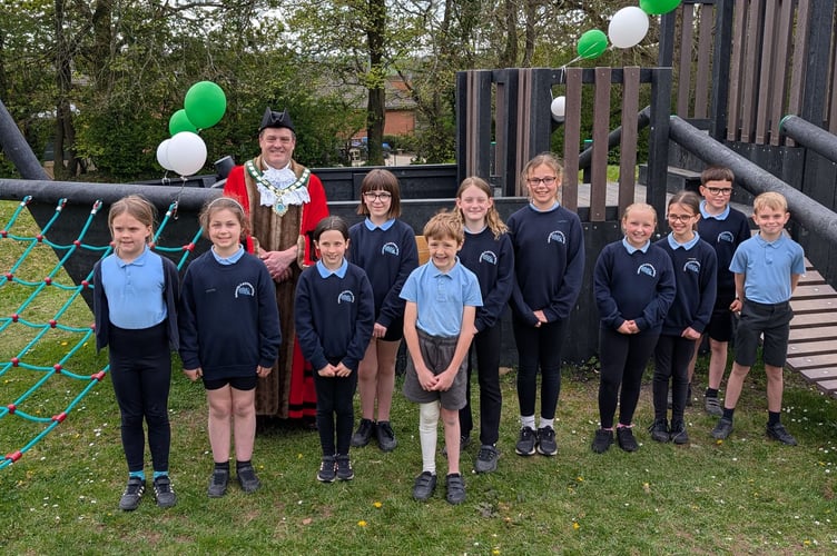 Wide smiles from the school children of Holsworthy Primary School as they join the mayor, Cllr Nigel Kenneally in officially opening HMS Gladiator (Picture: Aaron Greenaway/Tindle)