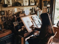 Artist ‘blossoms’ in her debut exhibition at Cotehele