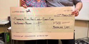 Orange alert: Margaret's marmalade raises £500 for Cornwall Masons