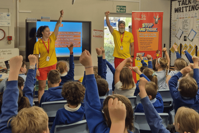 Children educated from 'Meet the Lifeguards' programme
