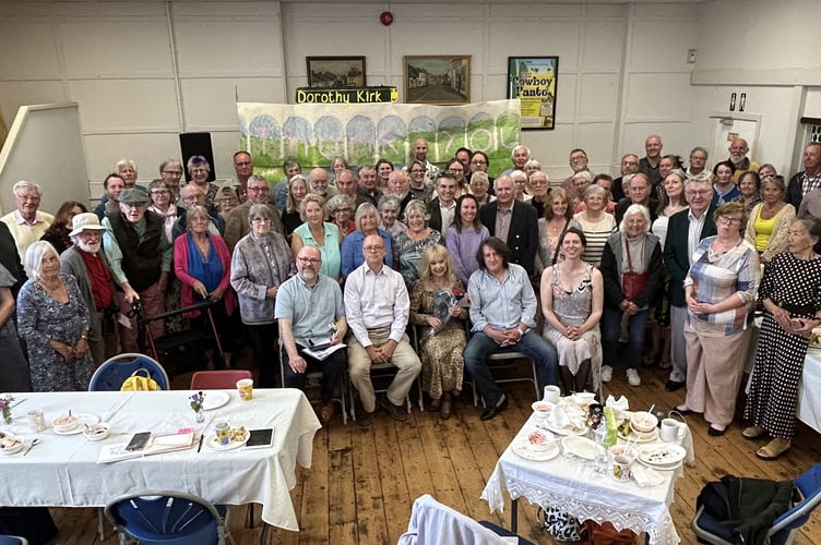 Dorothy Kirk, centre, surrounded by all who came to say thank-you to her work over 12 years on Cornwall Council