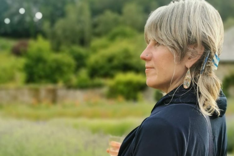 Jo Tytherleigh from Harewood Farm is collaborating on the project helping to create a connection to the area by the growing and sharing of food. (Picture: Tamar Valley National Landscapes)