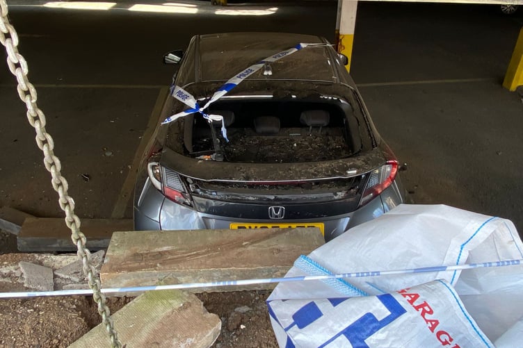 Westgate car park crash