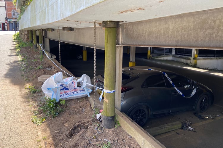 Westgate car park crash