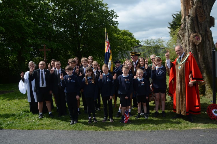 School children from Holsworthy's schools join in the day of events. (Picture: Rodney Parrish)