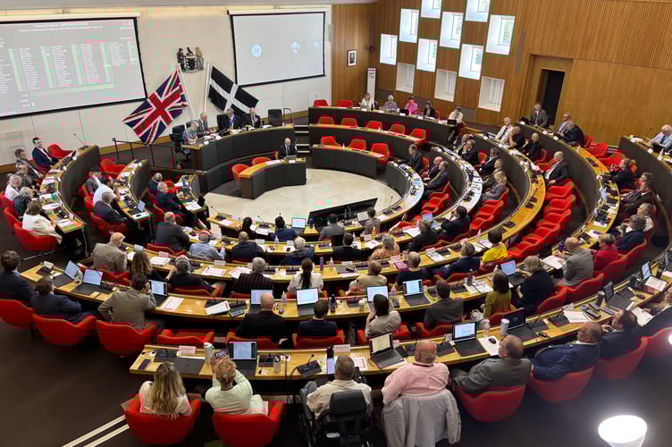 The first Cornwall Council meeting since the election (Pic: Lee Trewhela / LDRS)