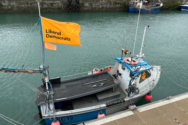 Padstow fishermen nail their political colours to the mast